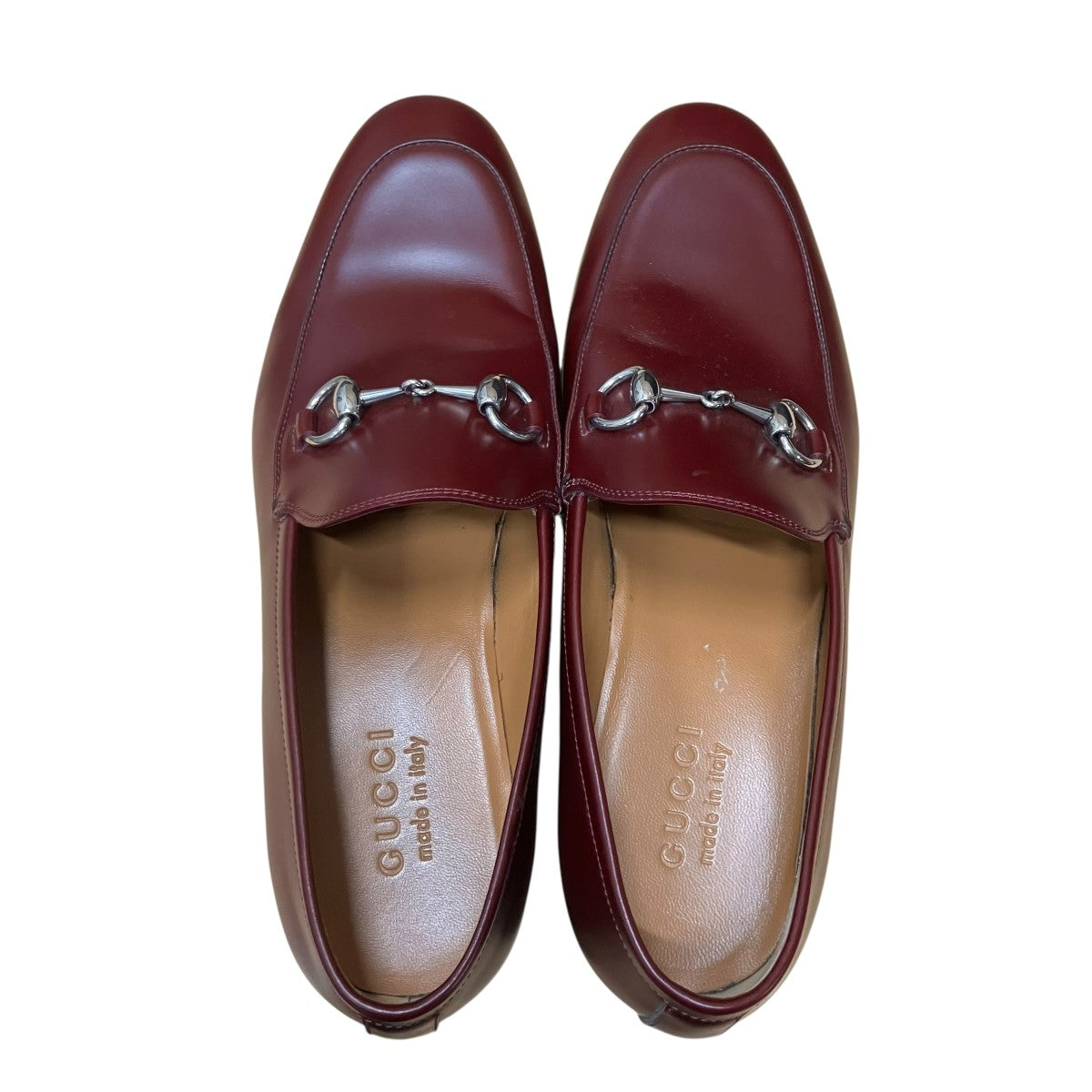 GUCCI(グッチ) ホースビットローファー 795116 バーガンディー サイズ