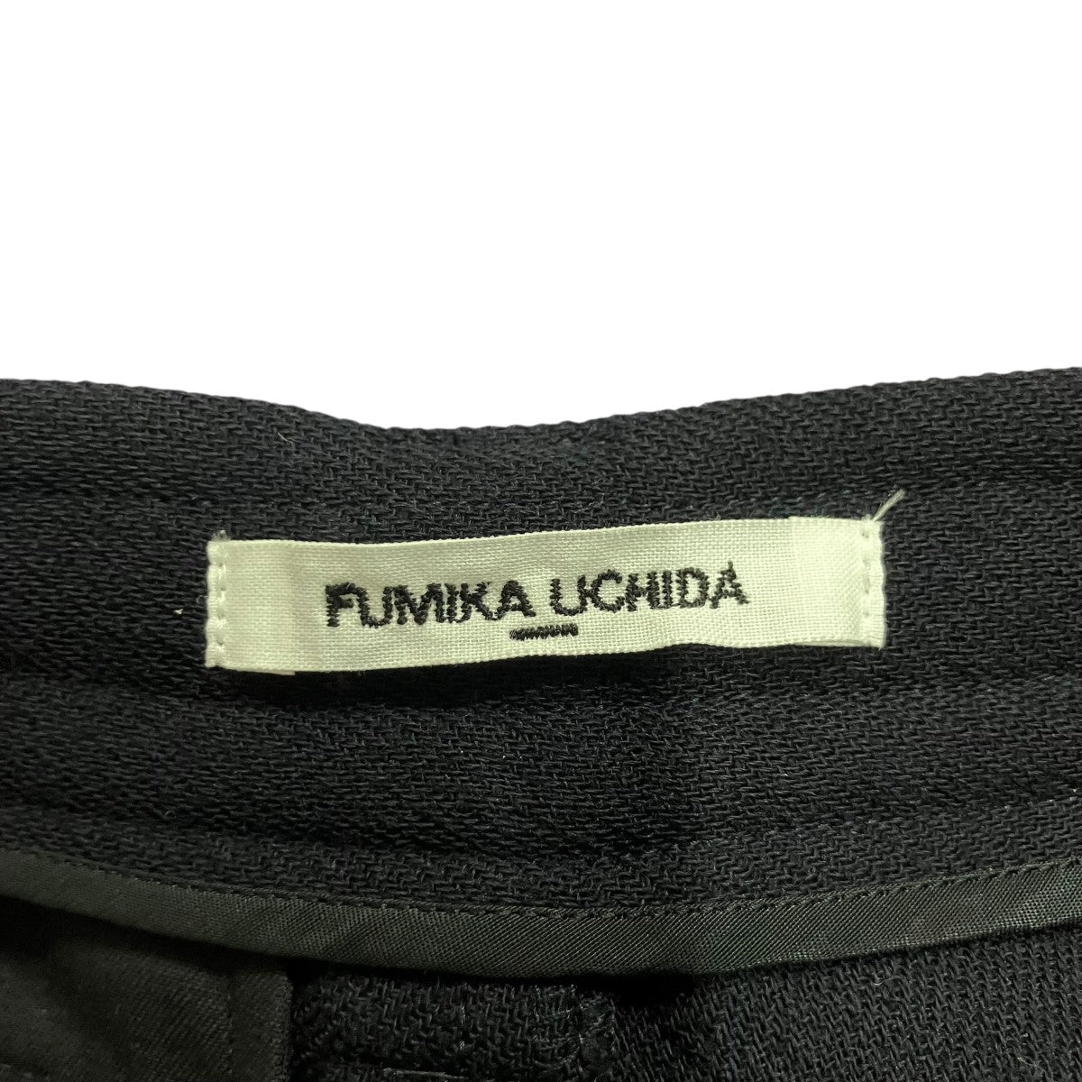 ダブルフェイスジップフレアパンツ
