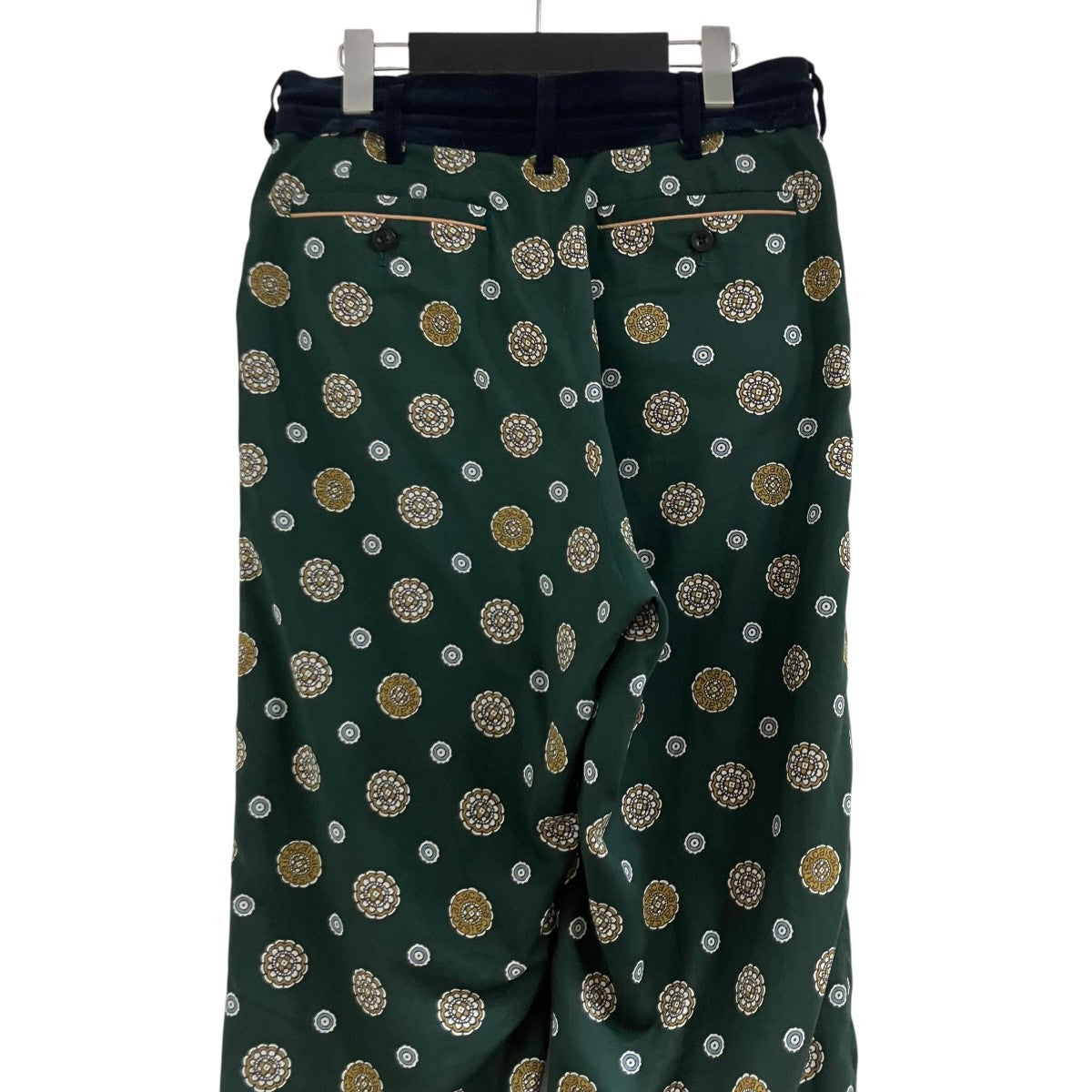 sacai(サカイ) 総柄パンツ 21-02538M グリーン×マルチカラー サイズ 0