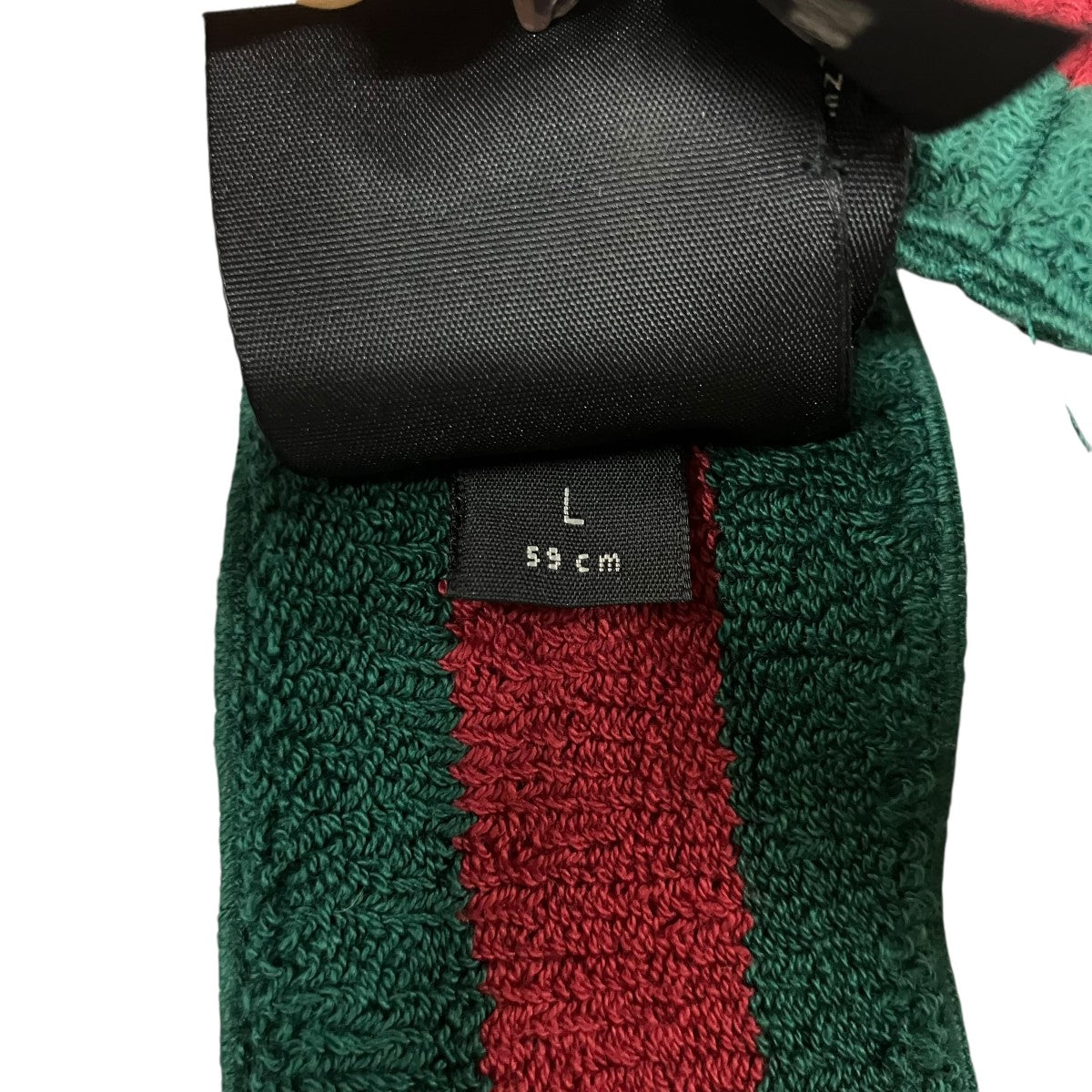 GUCCI(グッチ) シェリーライン サンバイザー レッド×グリーン サイズ L