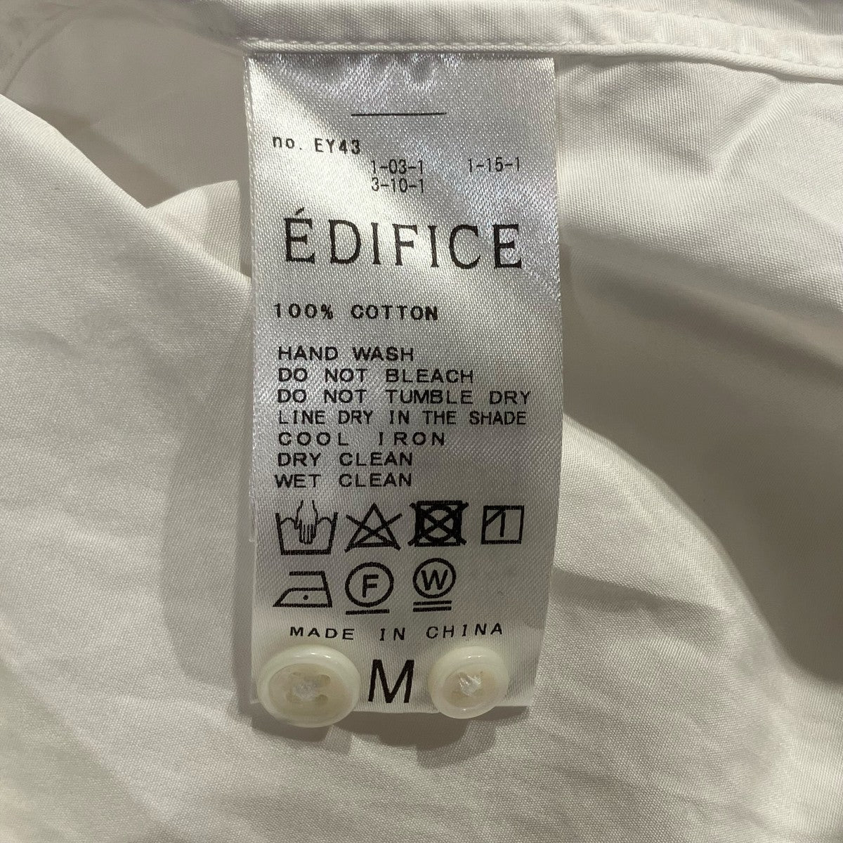 EDIFICE×THOMAS MASON 長袖シャツ24-050-300-8000-1-0 古着・中古-5枚目のアイテム画像
