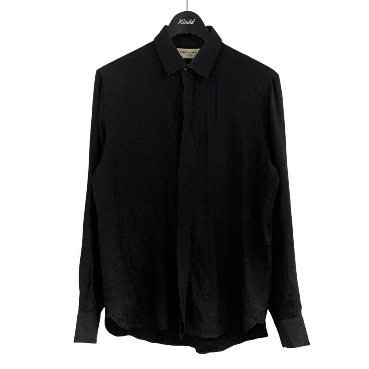 Saint Laurent Paris シルクグラフィックシャツ 古着・中古-1枚目のアイテム画像
