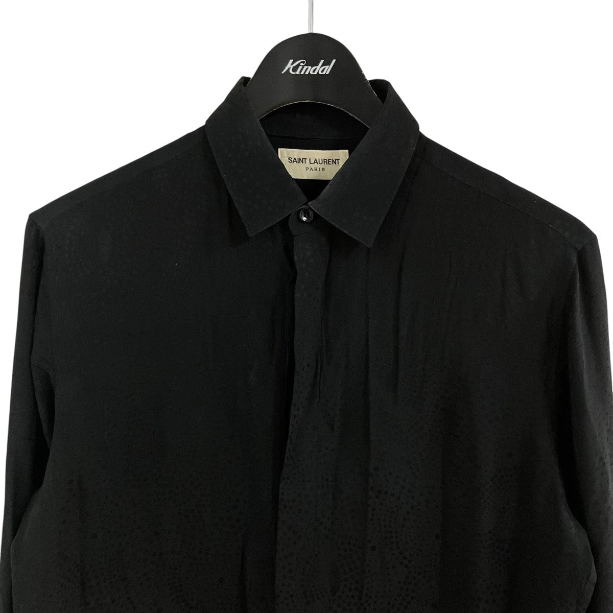 Saint Laurent Paris シルクグラフィックシャツ 古着・中古-2枚目のアイテム画像