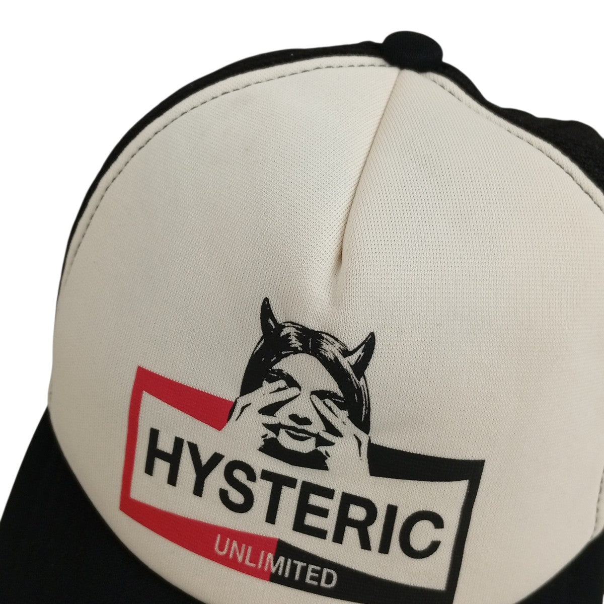 Hysteric Glamour(ヒステリックグラマー) キャップ ブラック×ホワイト