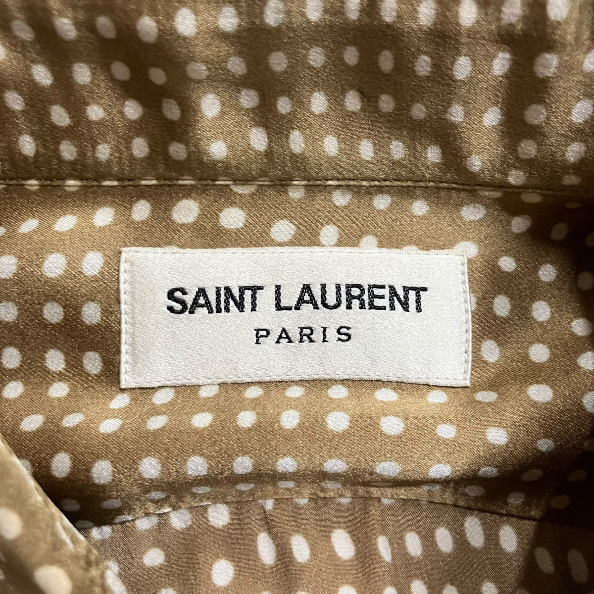 Saint Laurent Paris(サンローランパリ) ランダムドットシルクシャツ
