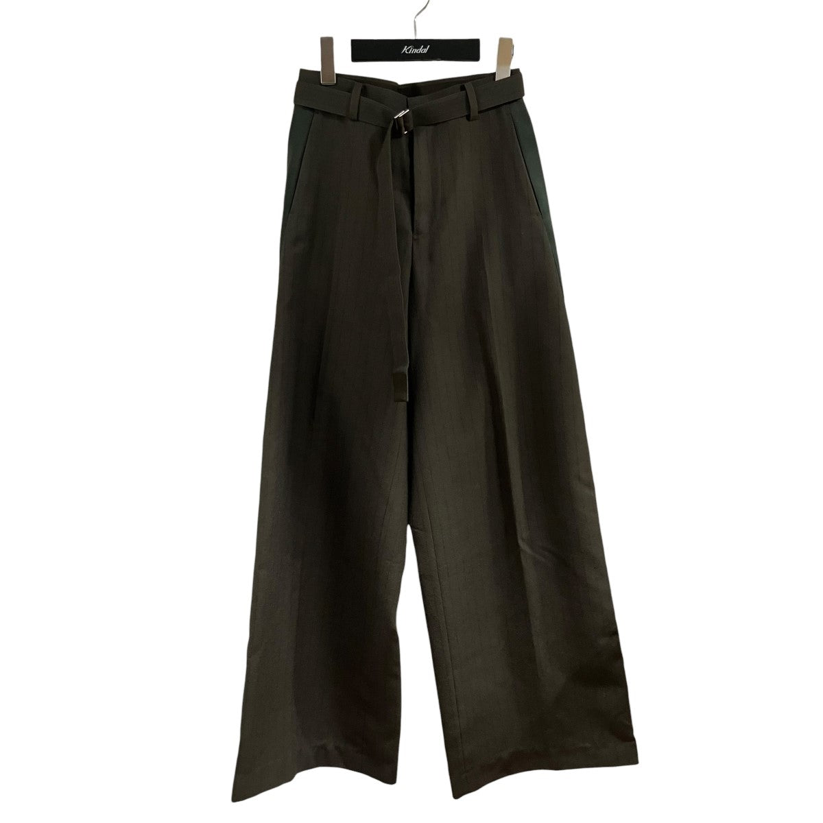 sacai ストライプウールパンツ 古着・中古-1枚目のアイテム画像