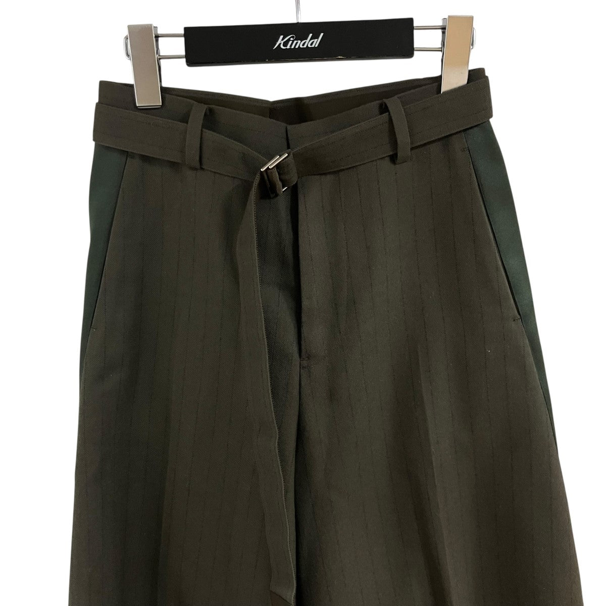 sacai ストライプウールパンツ 古着・中古-2枚目のアイテム画像