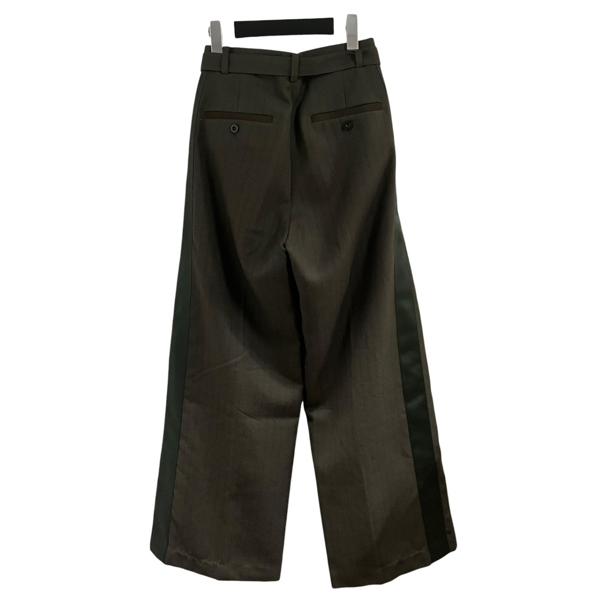 sacai ストライプウールパンツ 古着・中古-4枚目のアイテム画像