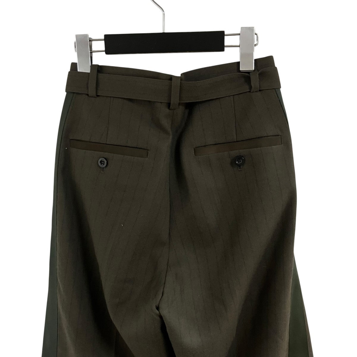 sacai ストライプウールパンツ 古着・中古-5枚目のアイテム画像