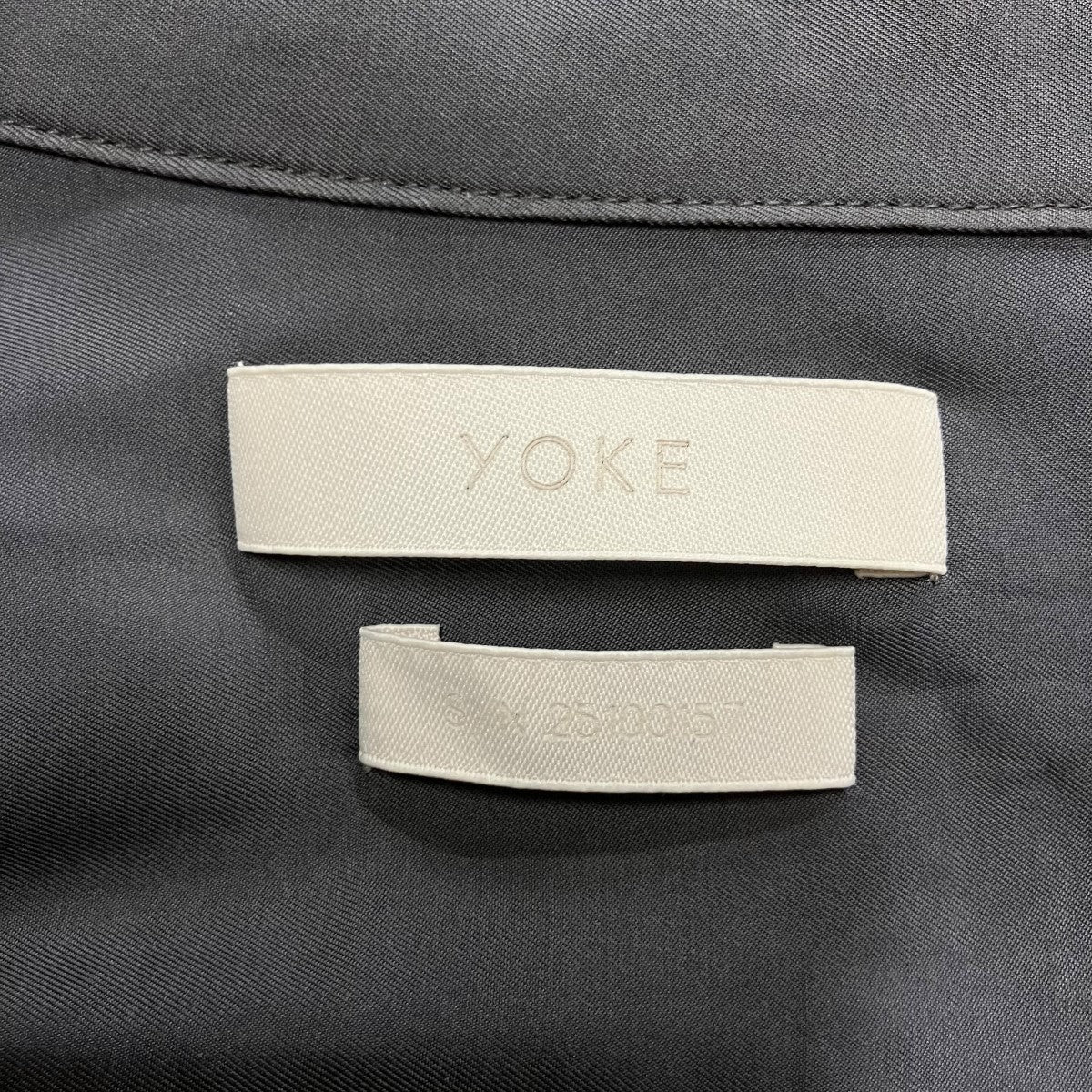 YOKE キュプラオープンカラーショートスリーブシャツ 古着・中古-5枚目のアイテム画像