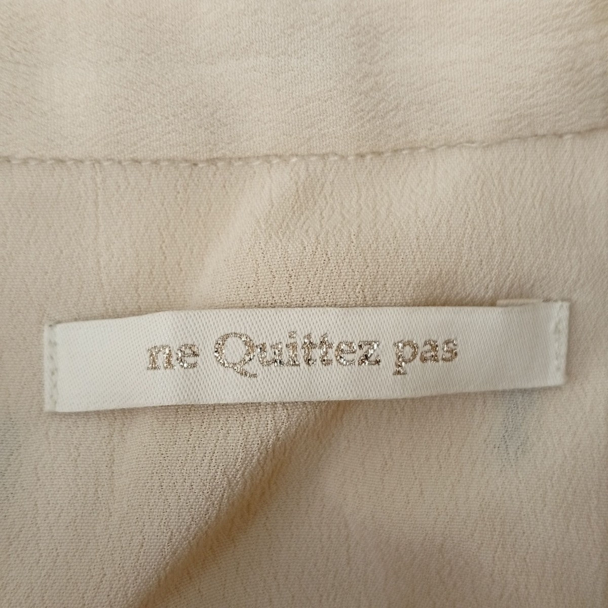ne quittez pas Moss Rayon Dia Embroidery Shirts ダイエンブロイダリーシャツ010152FJ4 古着・中古-3枚目のアイテム画像
