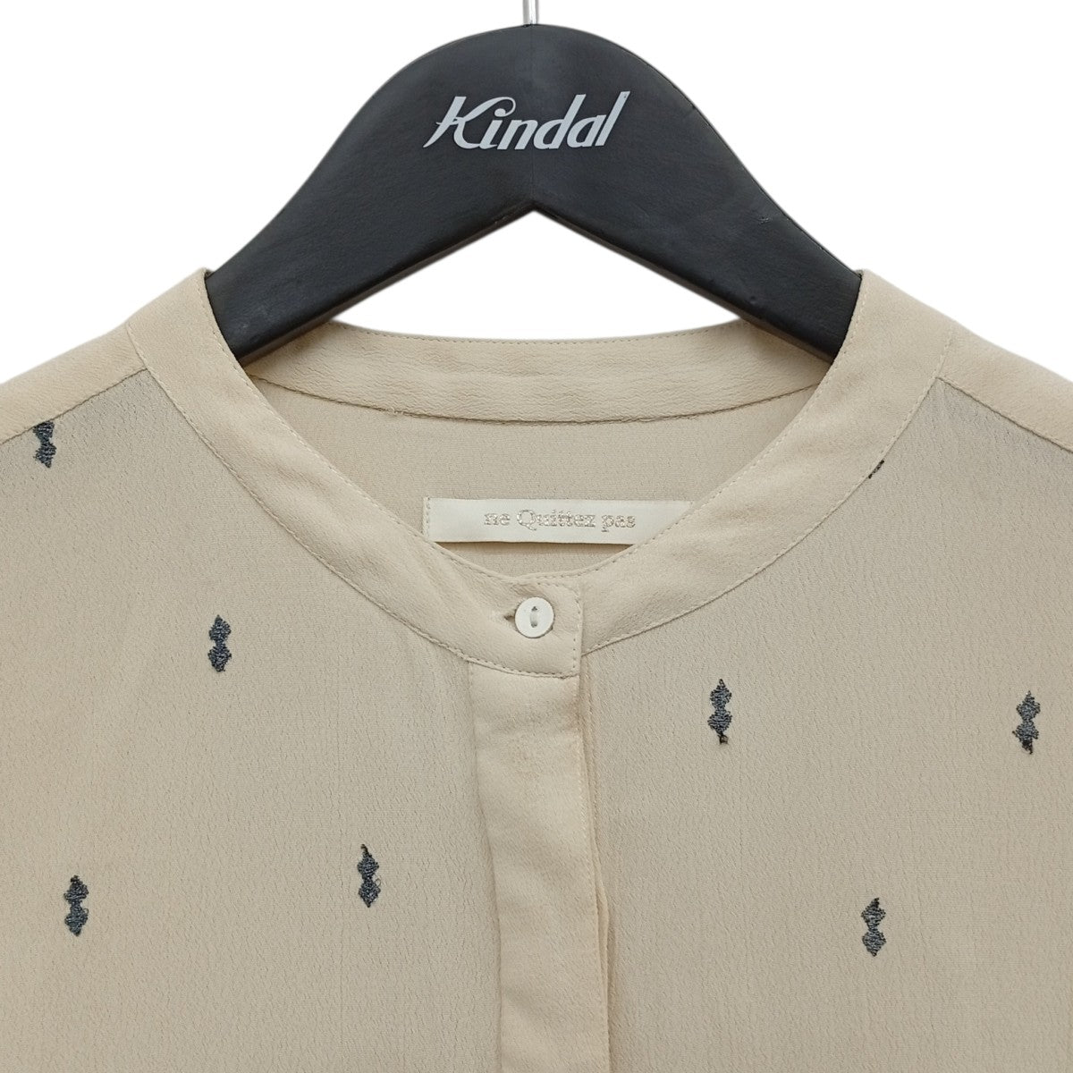 ne quittez pas Moss Rayon Dia Embroidery Shirts ダイエンブロイダリーシャツ010152FJ4 古着・中古-5枚目のアイテム画像