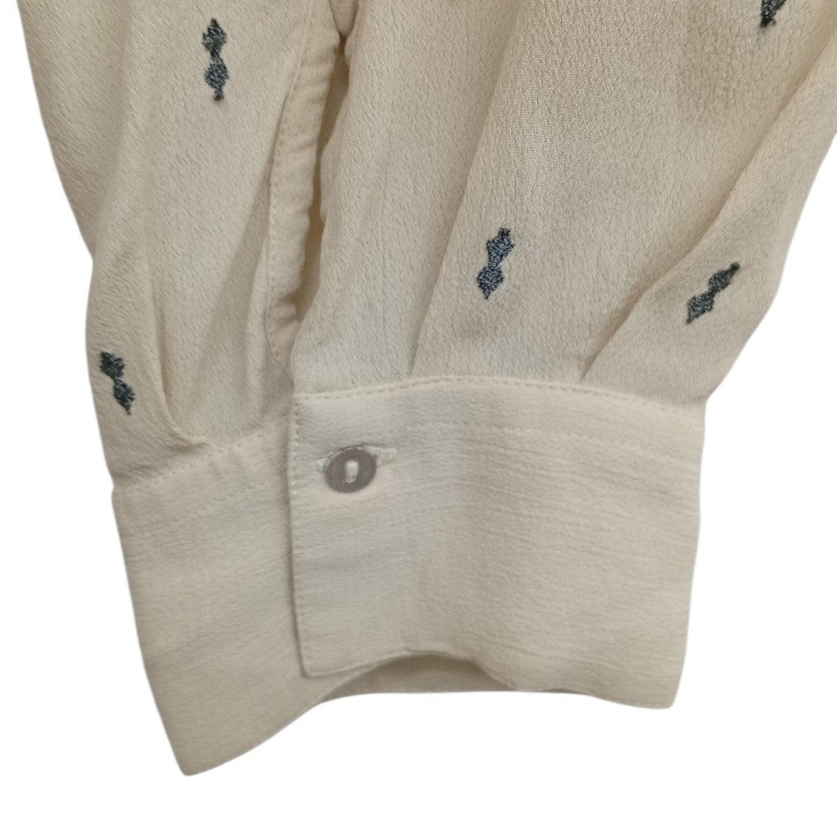 ne quittez pas Moss Rayon Dia Embroidery Shirts ダイエンブロイダリーシャツ010152FJ4 古着・中古-6枚目のアイテム画像