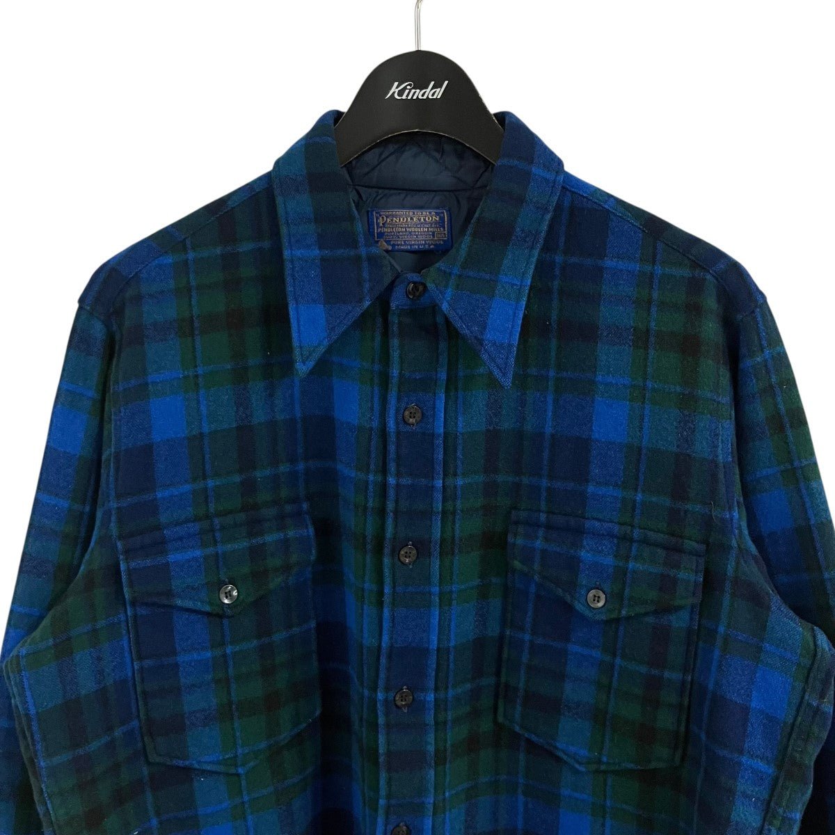 PENDLETON(ペンドルトン) オンブレチェックウールシャツ ブルー