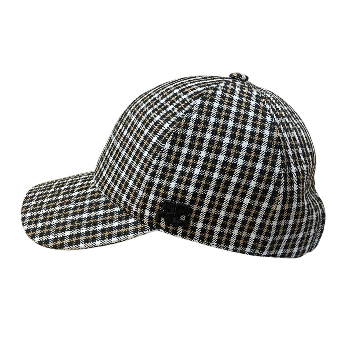 courreges チェックキャップ 古着・中古-3枚目のアイテム画像
