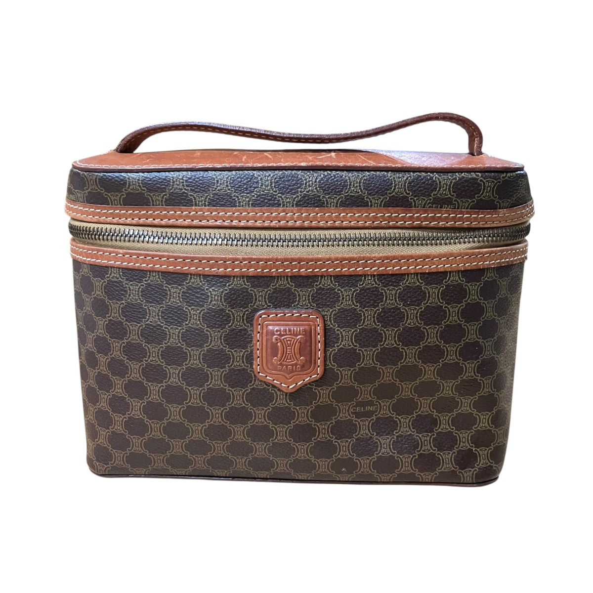 CELINE マカダムハンドバッグ 古着・中古-2枚目のアイテム画像