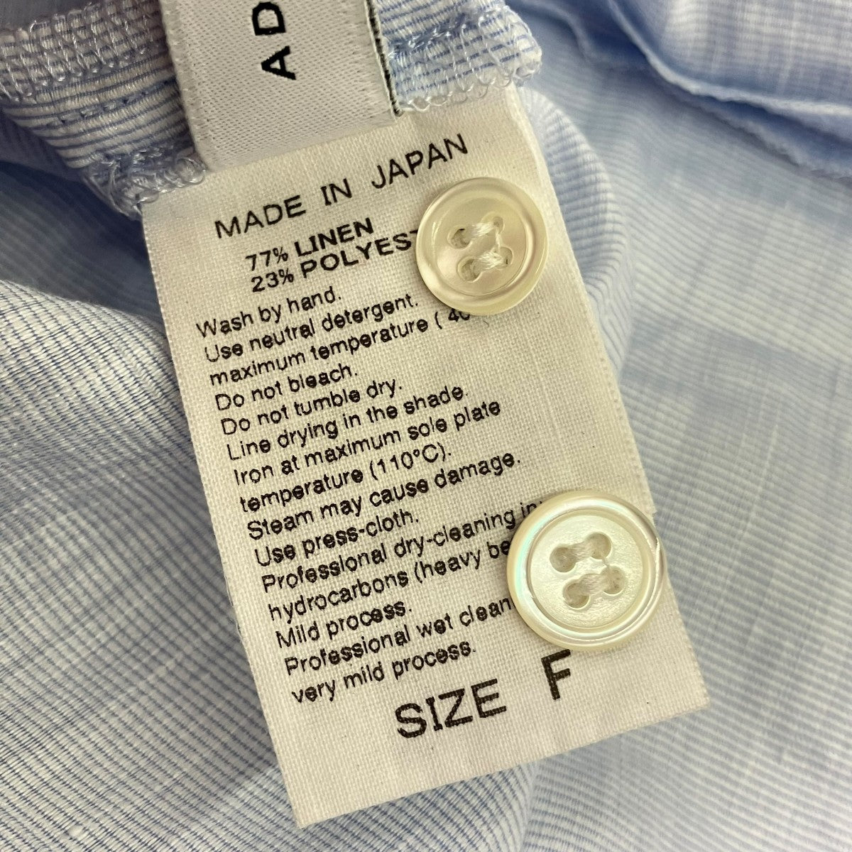 Adam et Rope 22SSバルーンショートスリーブブラウスGAH-00520-A 古着・中古-7枚目のアイテム画像