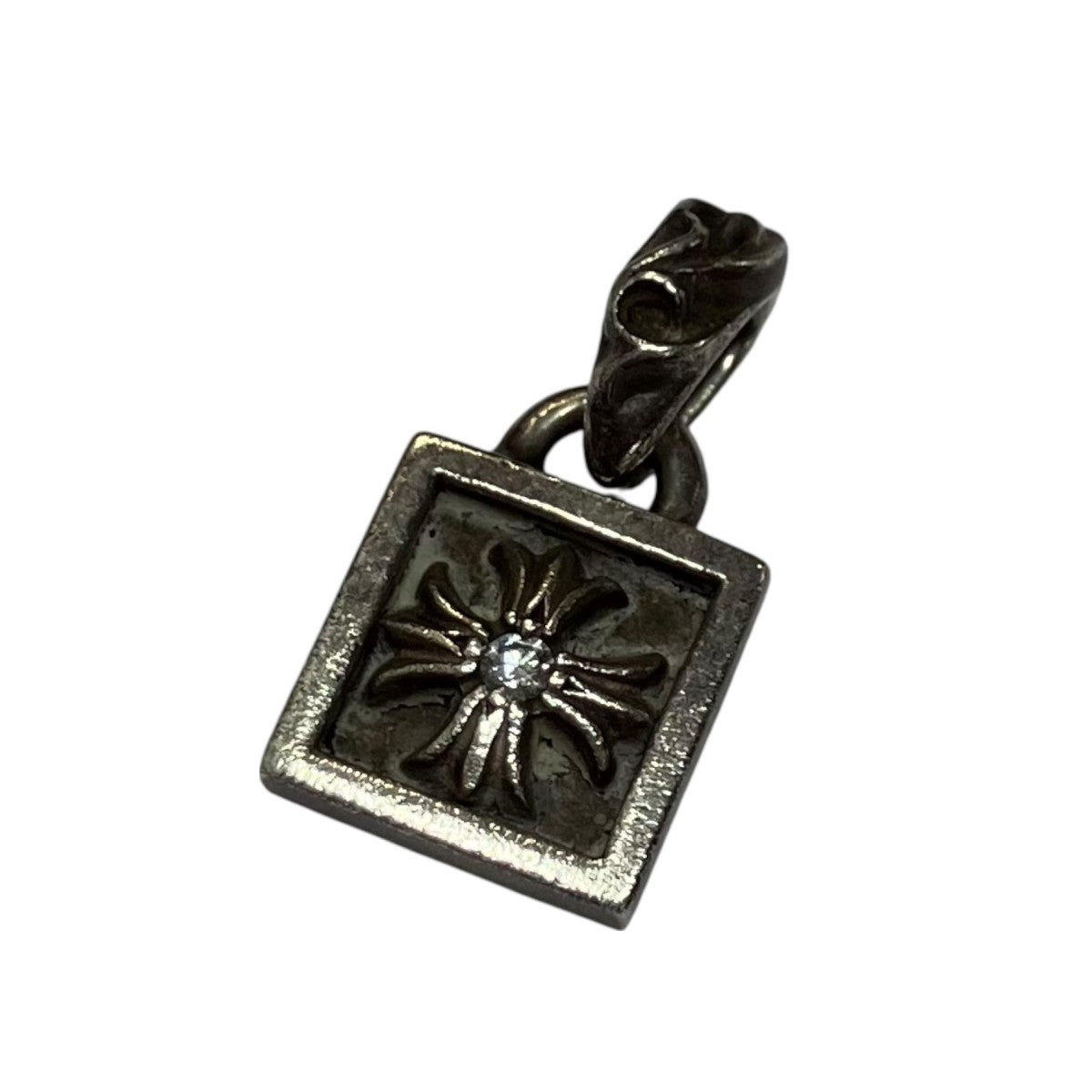 CHROME HEARTS フレームドCHプラスチャーム1ダイヤペンダントトップ 古着・中古-1枚目のアイテム画像