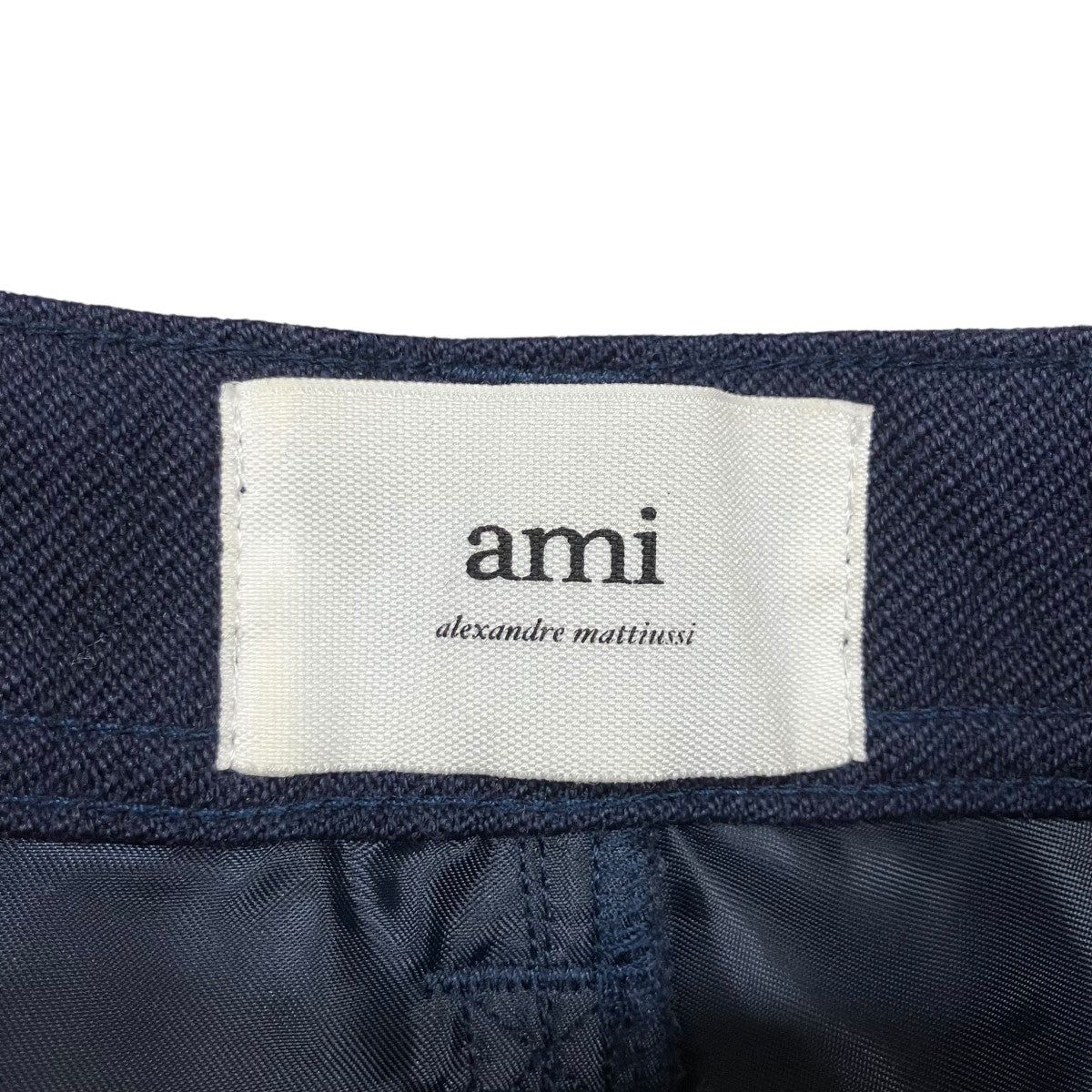 AMI Alexandre Mattiussi ウールカーゴジップパンツ 古着・中古-6枚目のアイテム画像