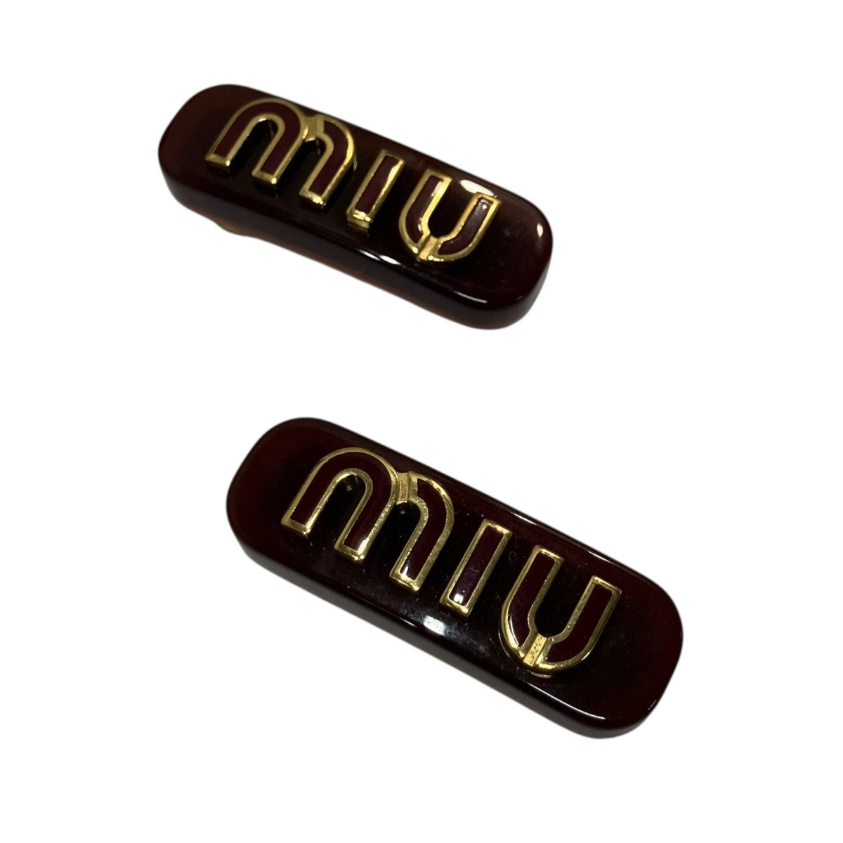 MIU MIU GPロゴヘアクリップ ピン バレッタ 古着・中古-1枚目のアイテム画像
