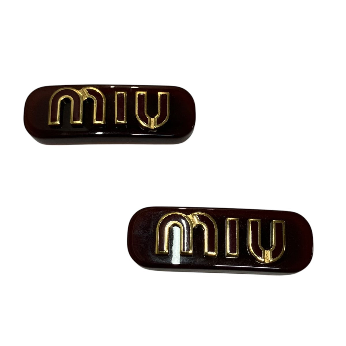 MIU MIU GPロゴヘアクリップ ピン バレッタ 古着・中古-2枚目のアイテム画像