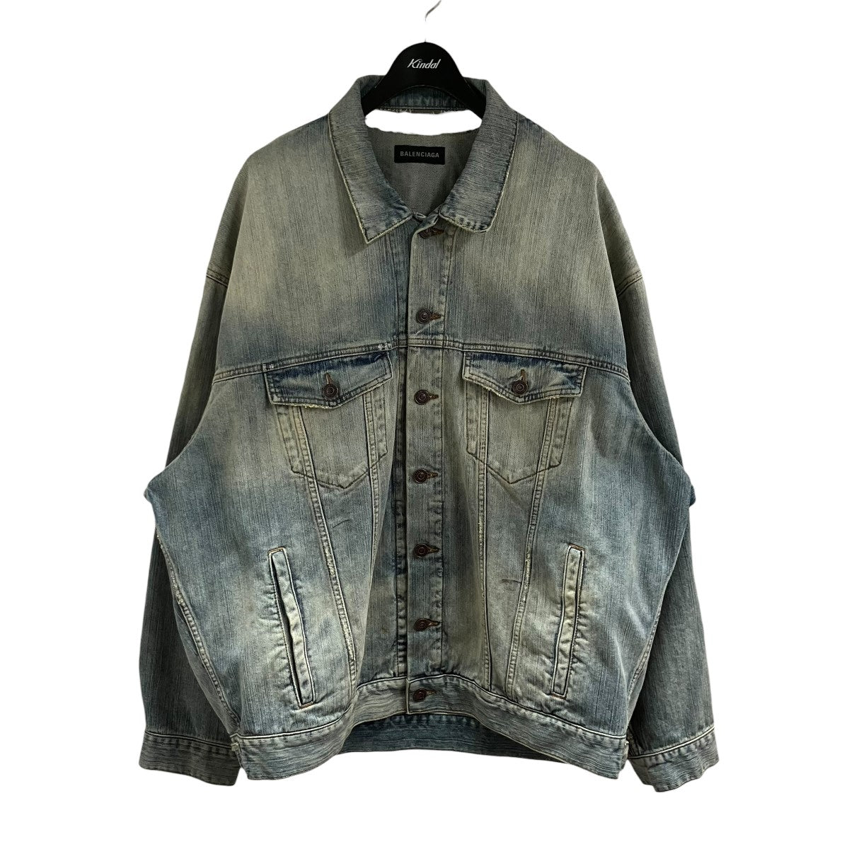 BALENCIAGA デストロイドデタイルデニムジャケット 古着・中古-1枚目のアイテム画像