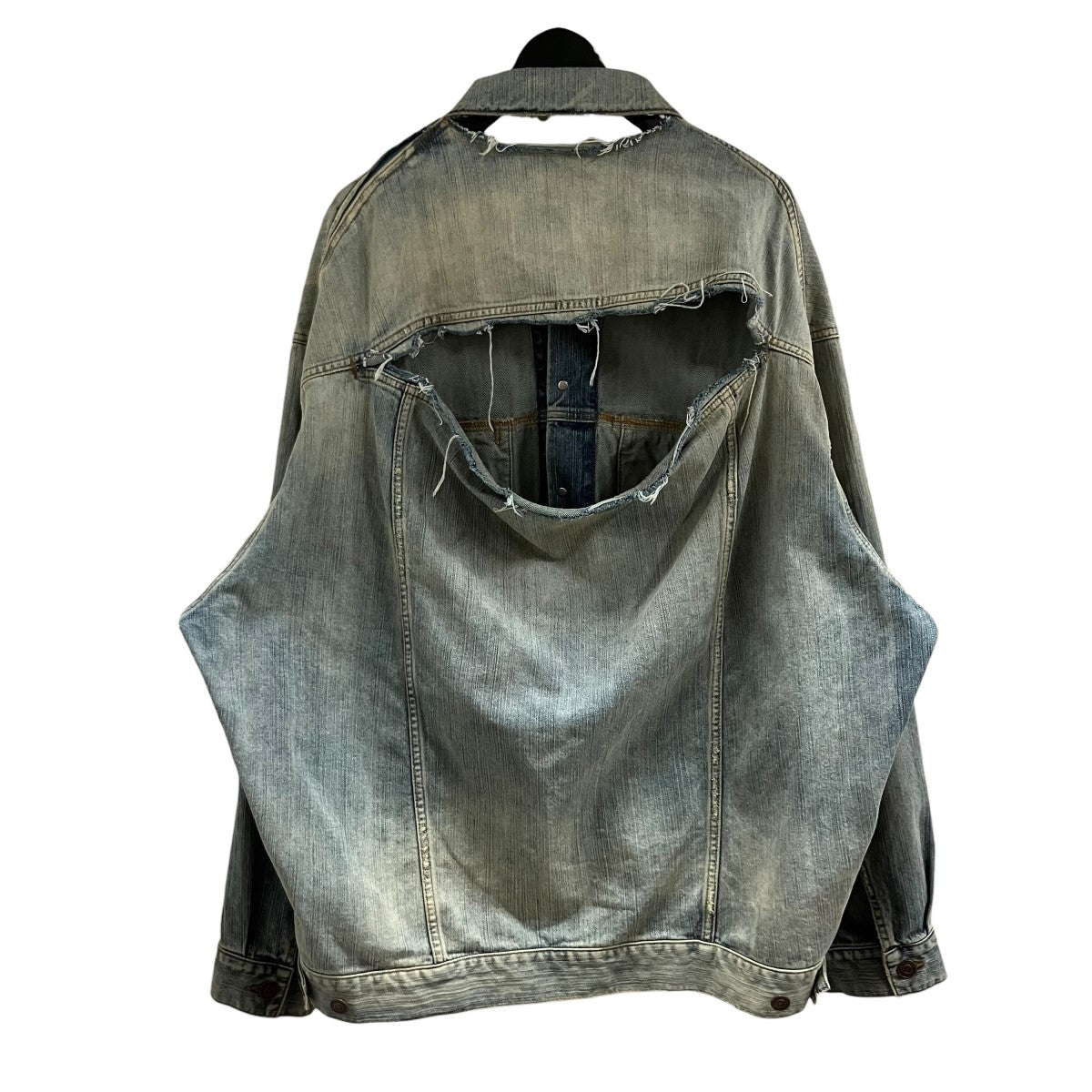 BALENCIAGA デストロイドデタイルデニムジャケット 古着・中古-3枚目のアイテム画像