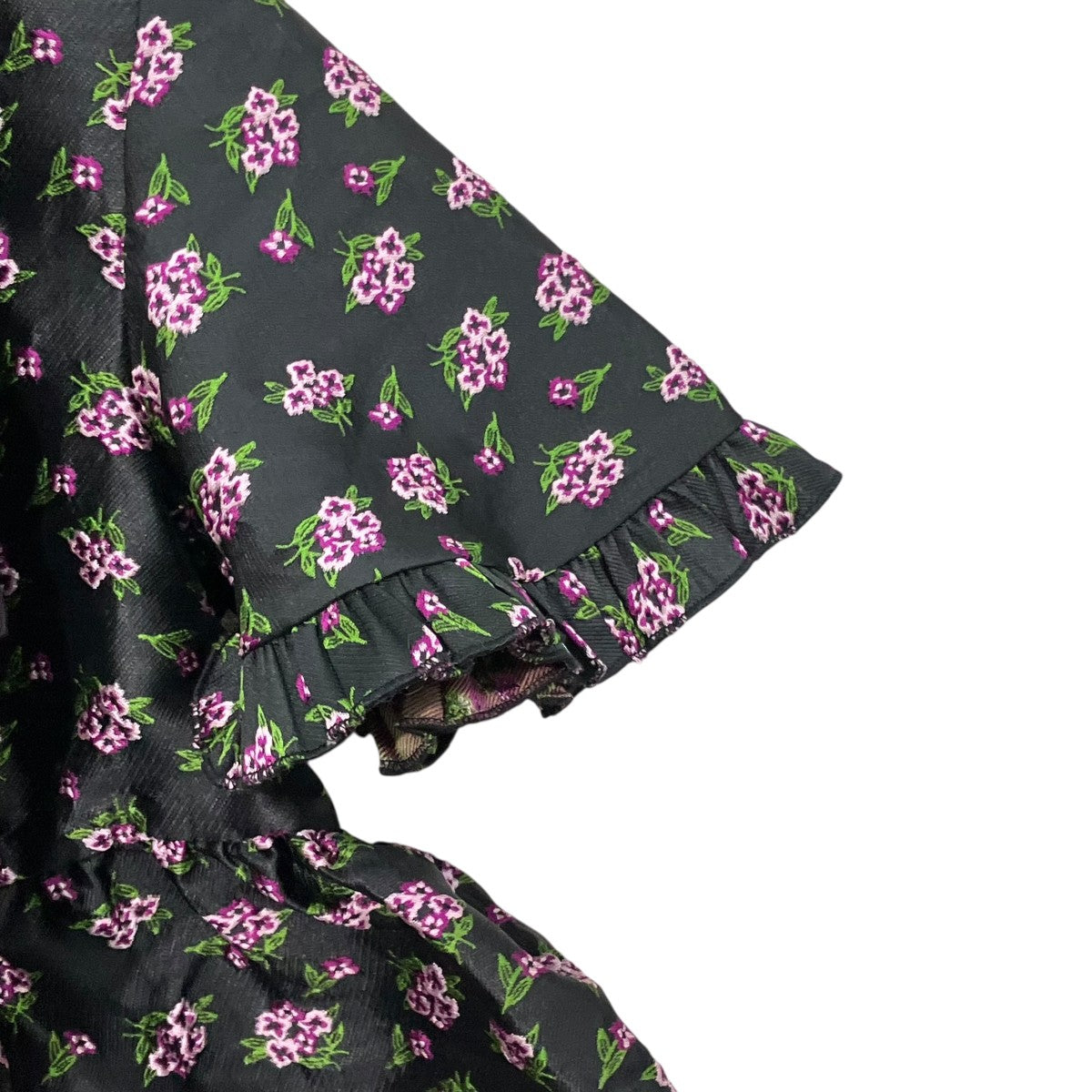 Sister Jane Canopy Jacquard Mini Dressフラワージャガードワンピース32SJ02DR2353BLK 古着・中古-4枚目のアイテム画像