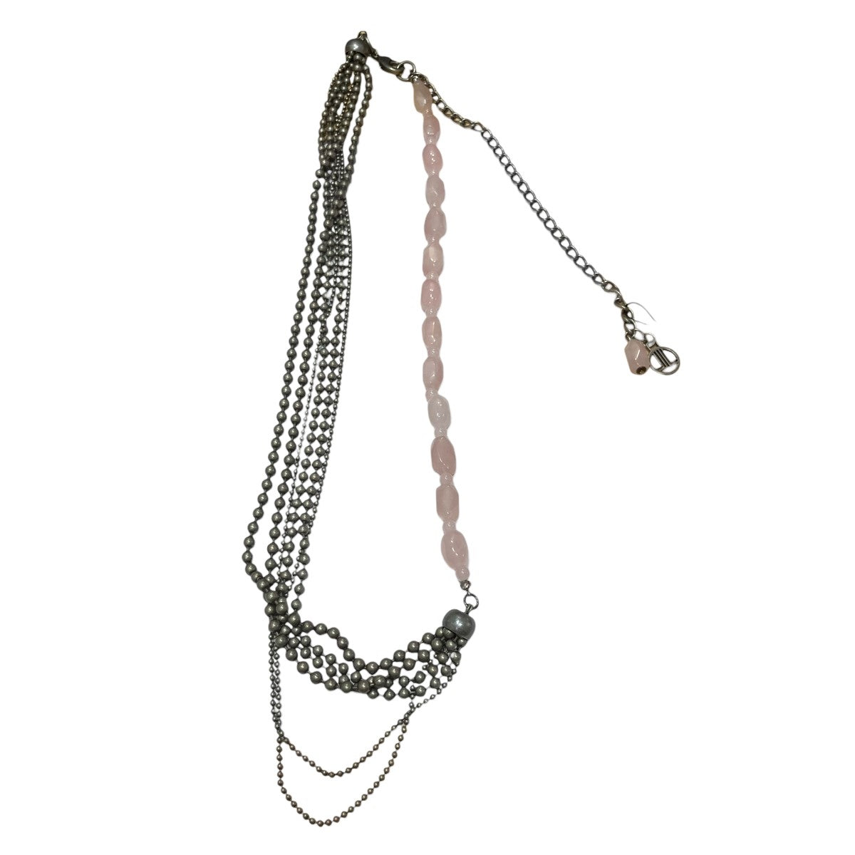 LANVIN ビーズクオーツネックレス 古着・中古-2枚目のアイテム画像