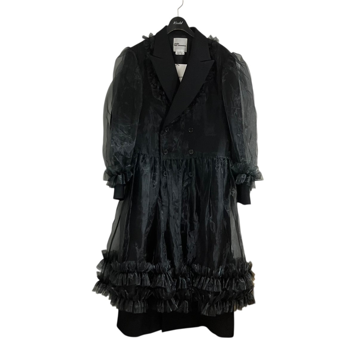 noir kei ninomiya シフォンレイヤードダブルコート 古着・中古-1枚目のアイテム画像