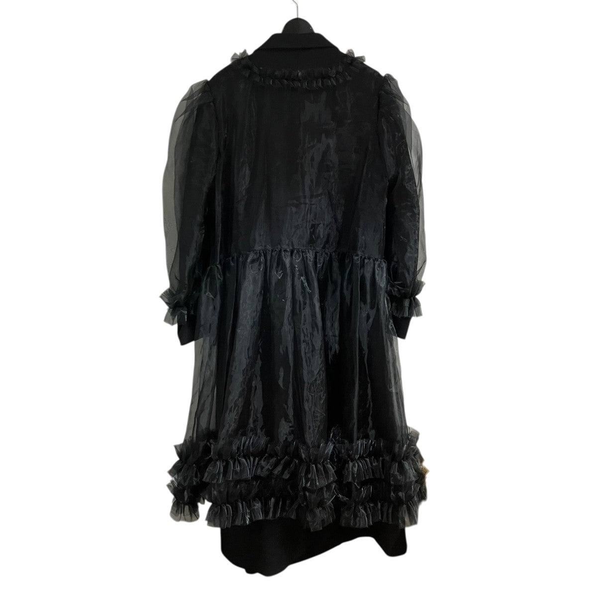 noir kei ninomiya シフォンレイヤードダブルコート 古着・中古-3枚目のアイテム画像