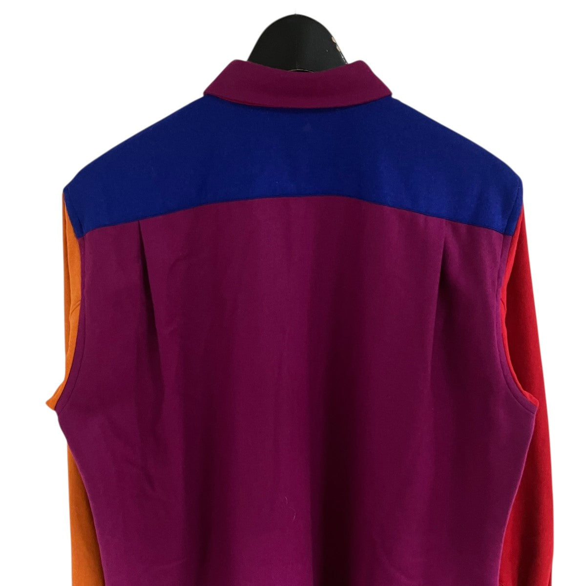 COMME des GARCONS HOMME PLUS ウールパッチワークシャツ 古着・中古-4枚目のアイテム画像