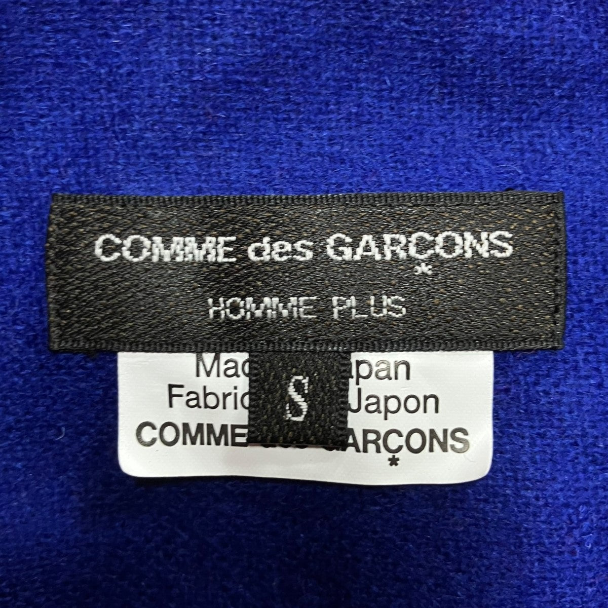 COMME des GARCONS HOMME PLUS ウールパッチワークシャツ 古着・中古-5枚目のアイテム画像