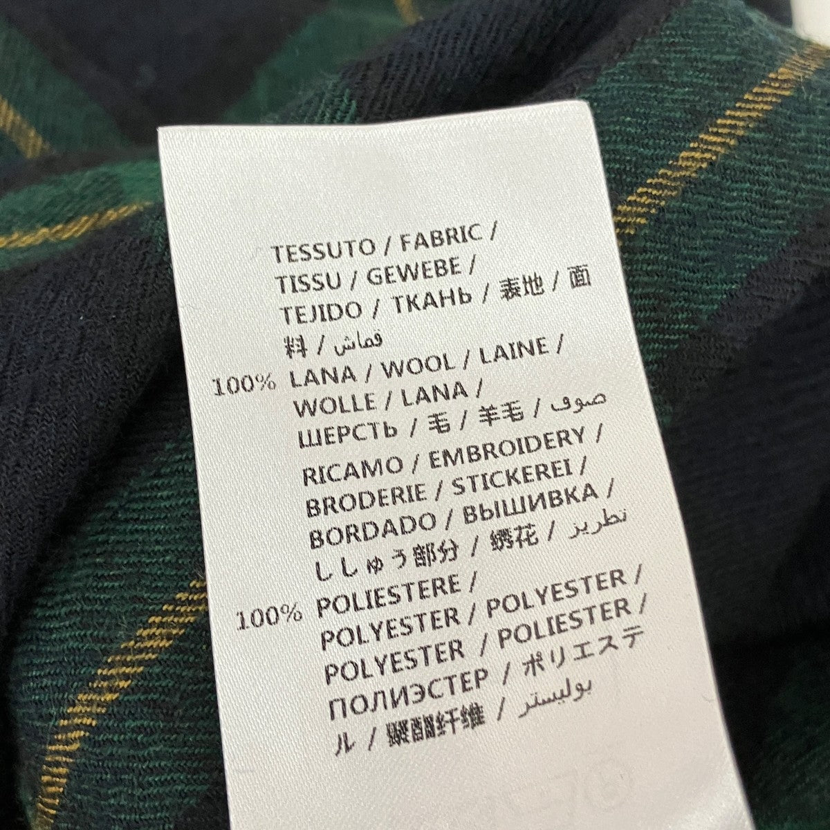 チェックブラックウォッチウールシャツ484050