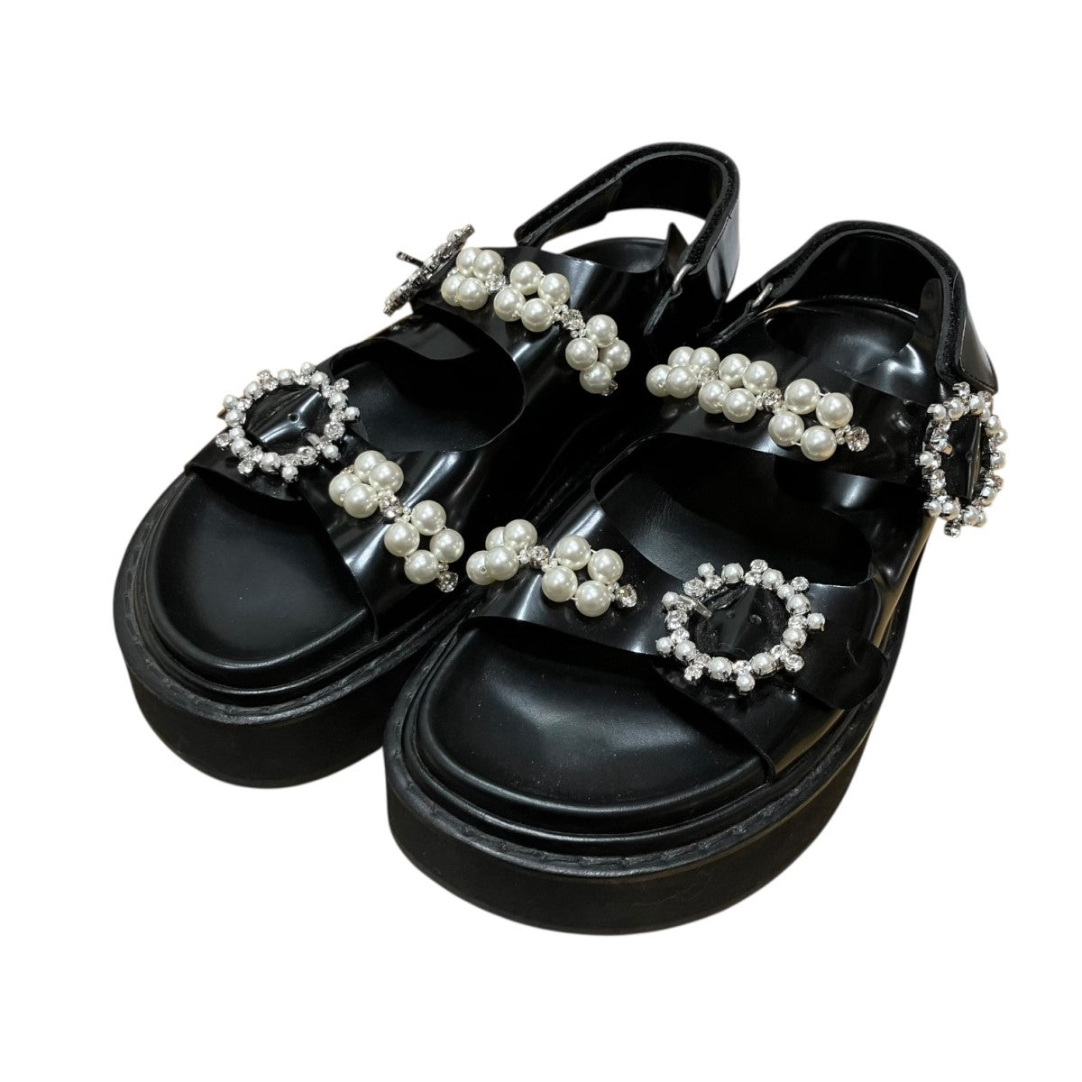 Simone Rocha ビジュースライドサンダル 古着・中古-1枚目のアイテム画像