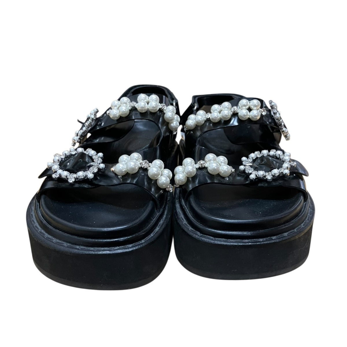 Simone Rocha ビジュースライドサンダル 古着・中古-2枚目のアイテム画像