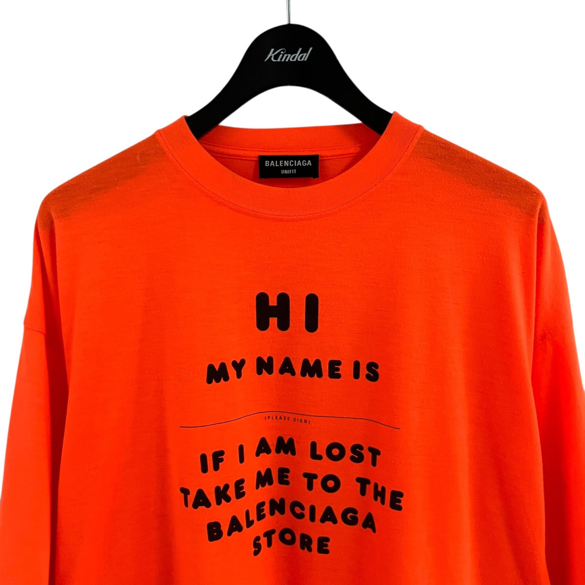 BALENCIAGA メッセージプリントＴシャツ 古着・中古-2枚目のアイテム画像