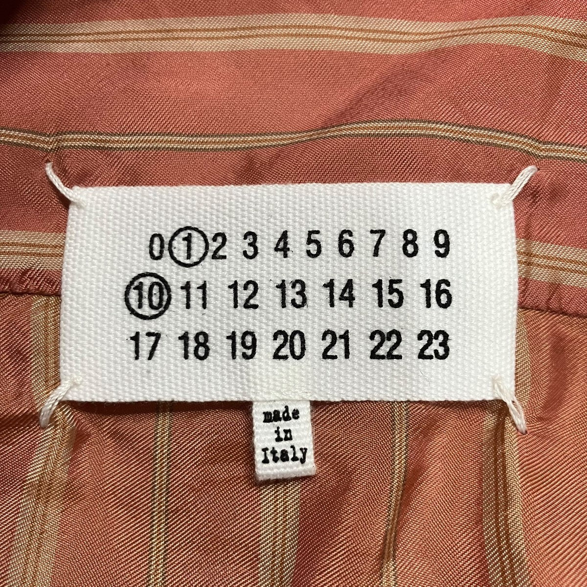 Maison Margiela ハーフスリーブストライプシャツ 古着・中古-5枚目のアイテム画像