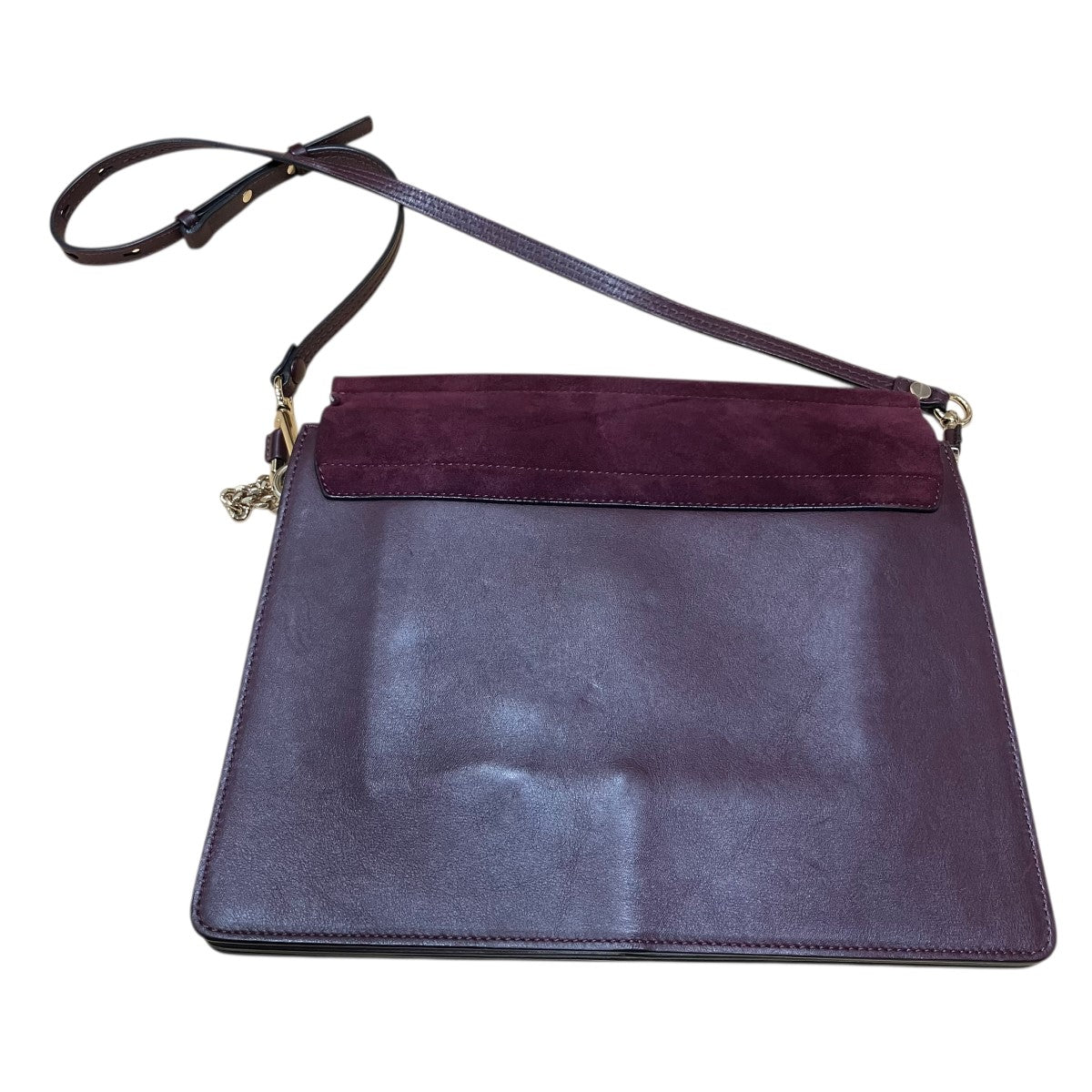 Chloe レザー＆スエード ショルダーバッグ 古着・中古-4枚目のアイテム画像