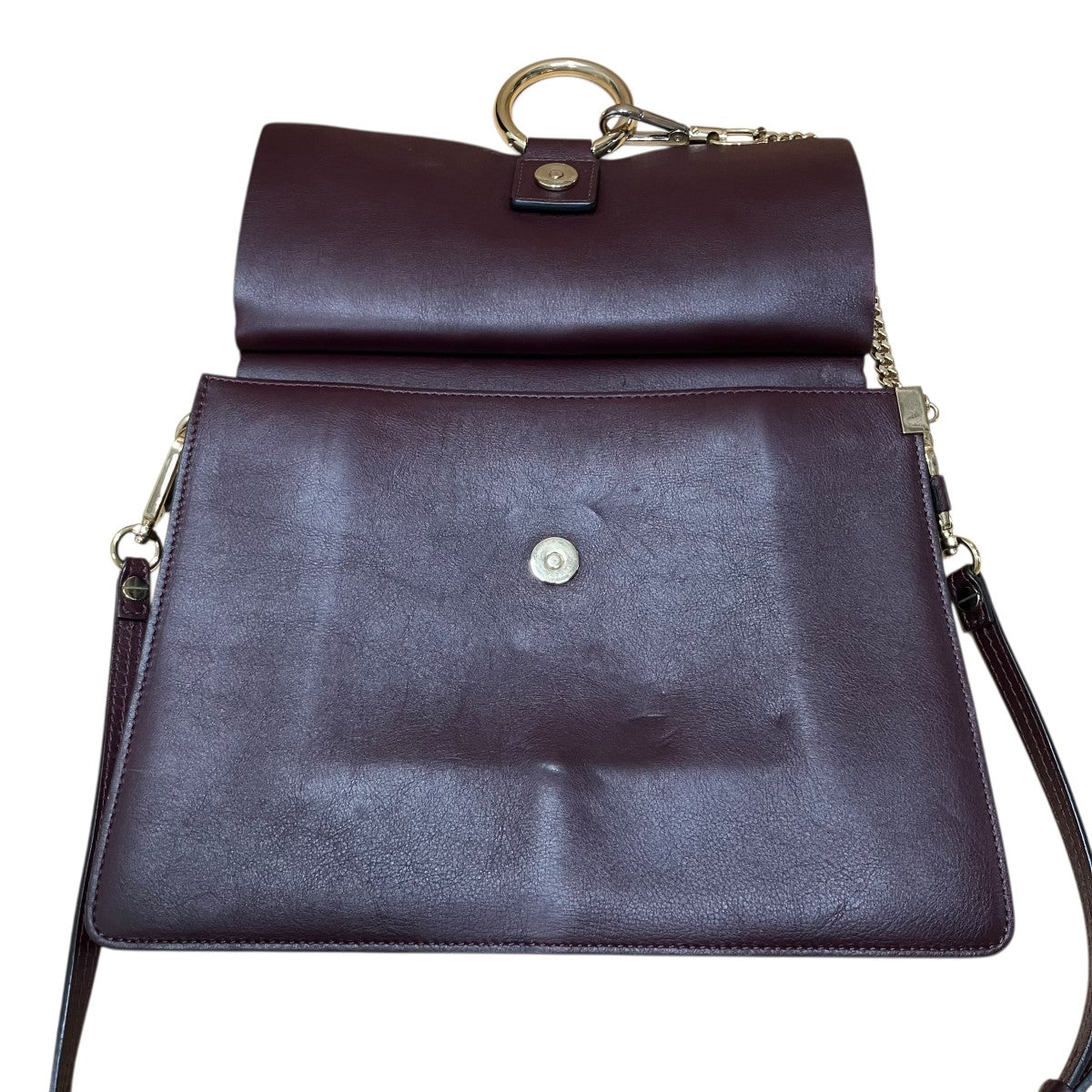 Chloe レザー＆スエード ショルダーバッグ 古着・中古-5枚目のアイテム画像