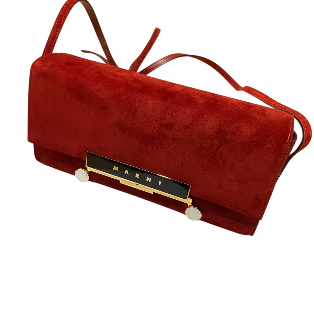MARNI スウェードレザーショルダーバッグ 古着・中古-1枚目のアイテム画像