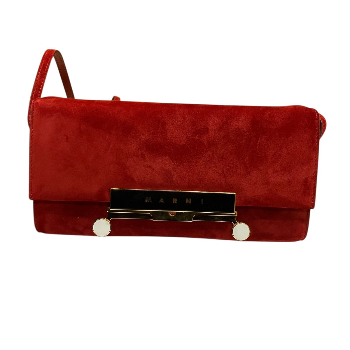 MARNI スウェードレザーショルダーバッグ 古着・中古-2枚目のアイテム画像