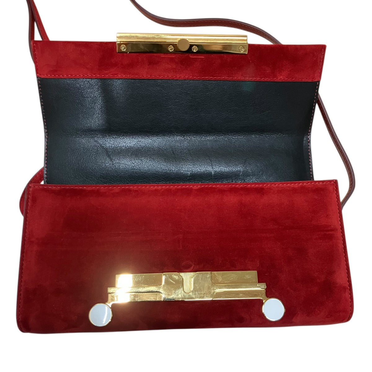 MARNI スウェードレザーショルダーバッグ 古着・中古-6枚目のアイテム画像