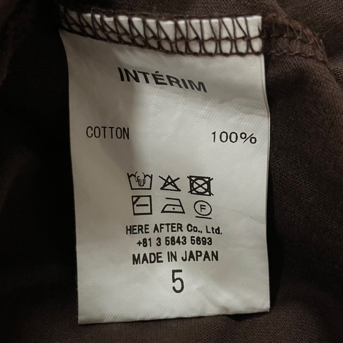 INTERIM ヘンリーネックカットソー 古着・中古-6枚目のアイテム画像