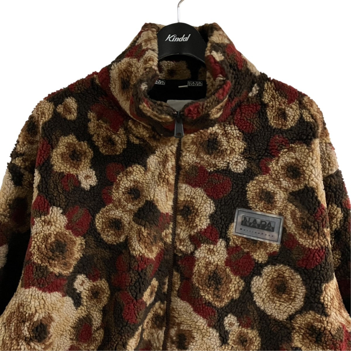 NAPAPIJRI×Martine rose フラワーモチーフボアジャケット 古着・中古-2枚目のアイテム画像