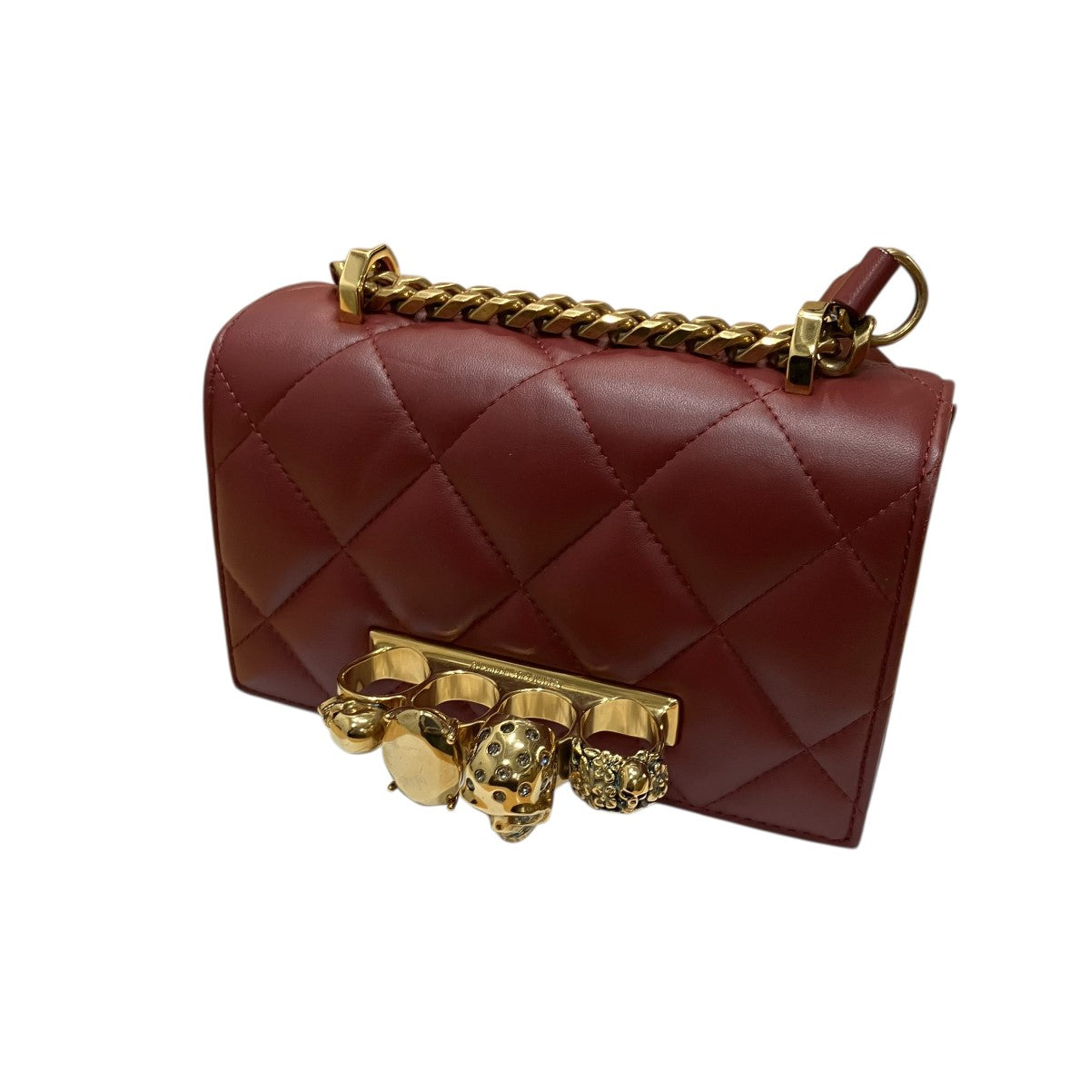 ALEXANDER McQUEEN ジュエルド サッチェル ショルダーバッグ 古着・中古-1枚目のアイテム画像