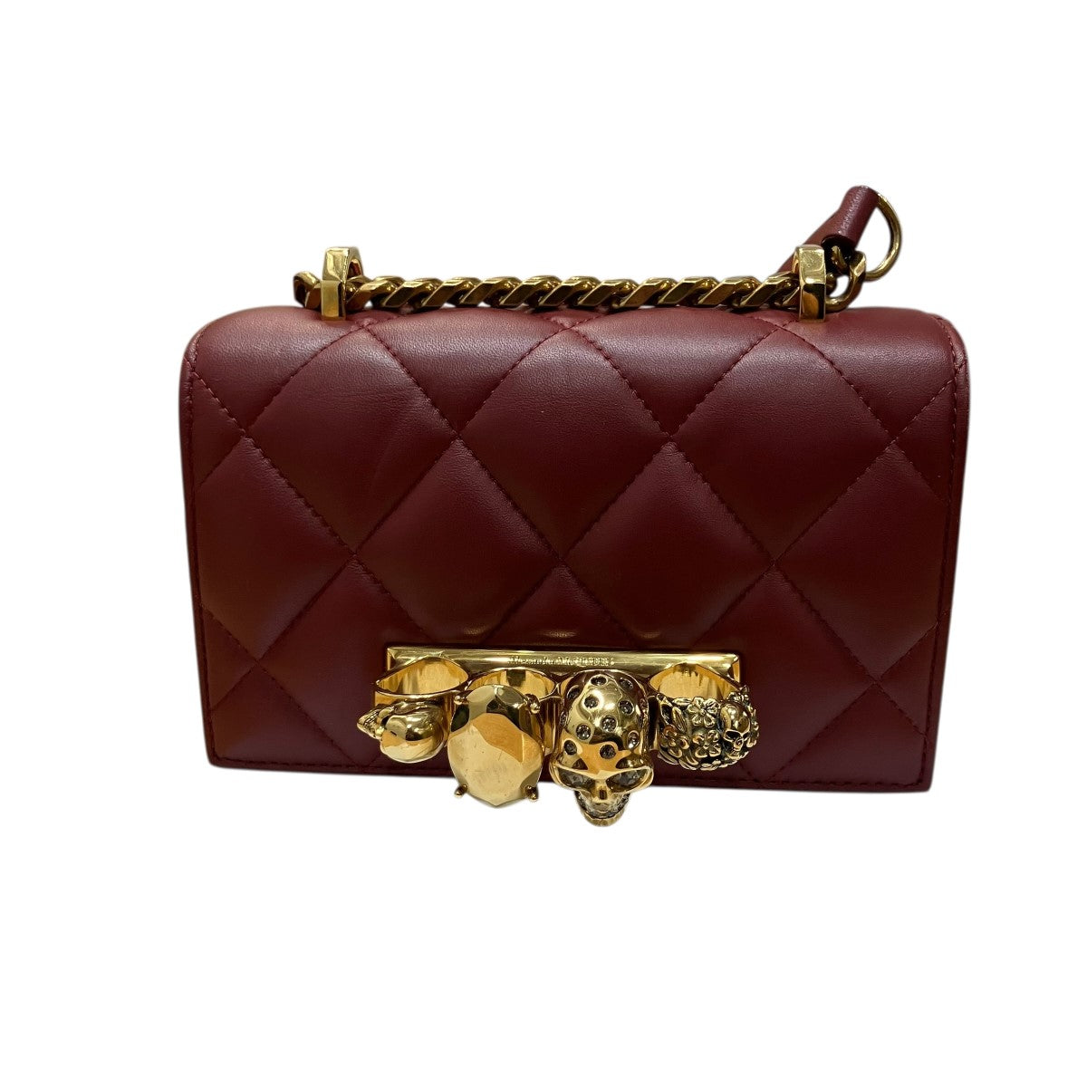 ALEXANDER McQUEEN ジュエルド サッチェル ショルダーバッグ 古着・中古-2枚目のアイテム画像