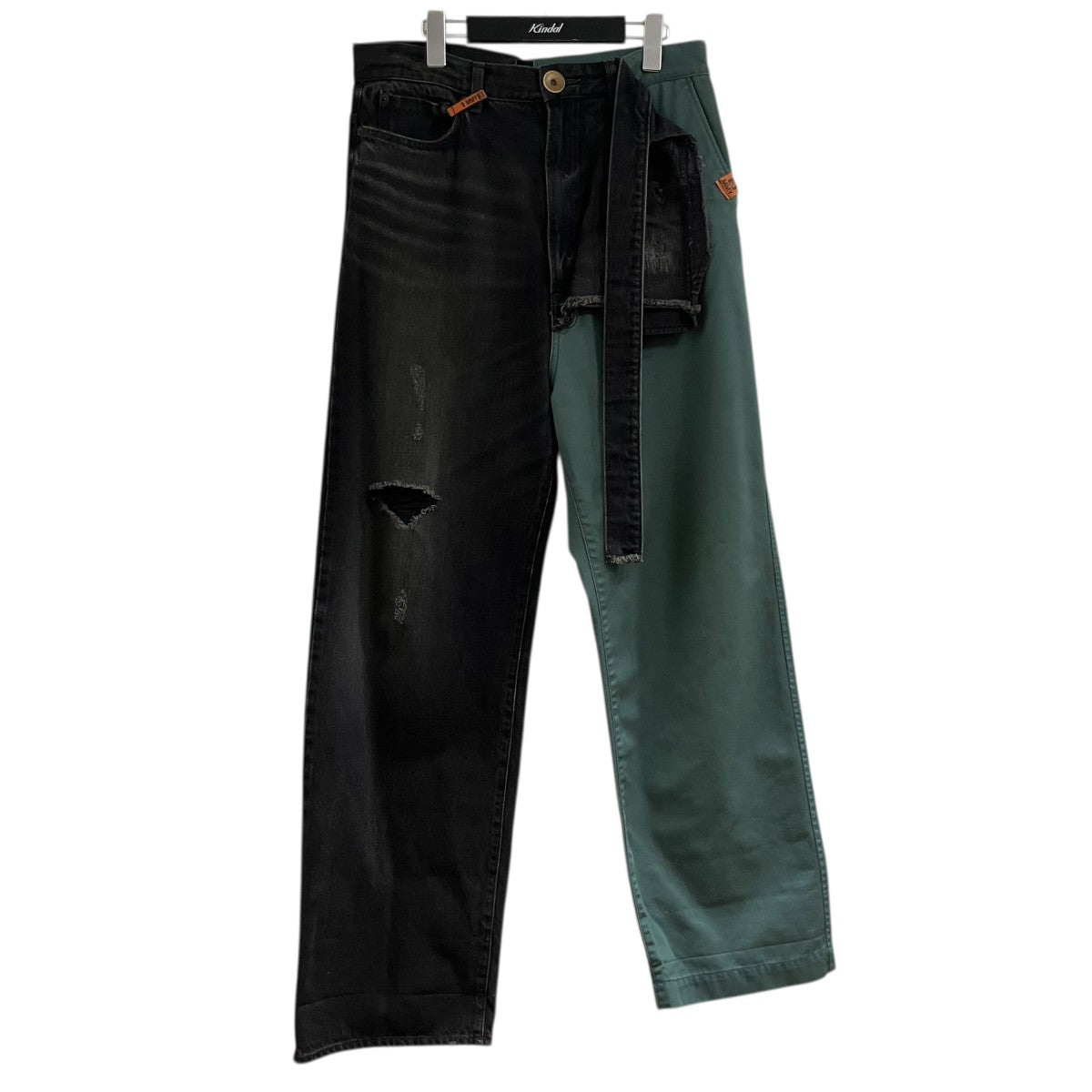 Maison MIHARA YASUHIRO デニム×チノ ドッキングデザイン パンツ 古着・中古-1枚目のアイテム画像