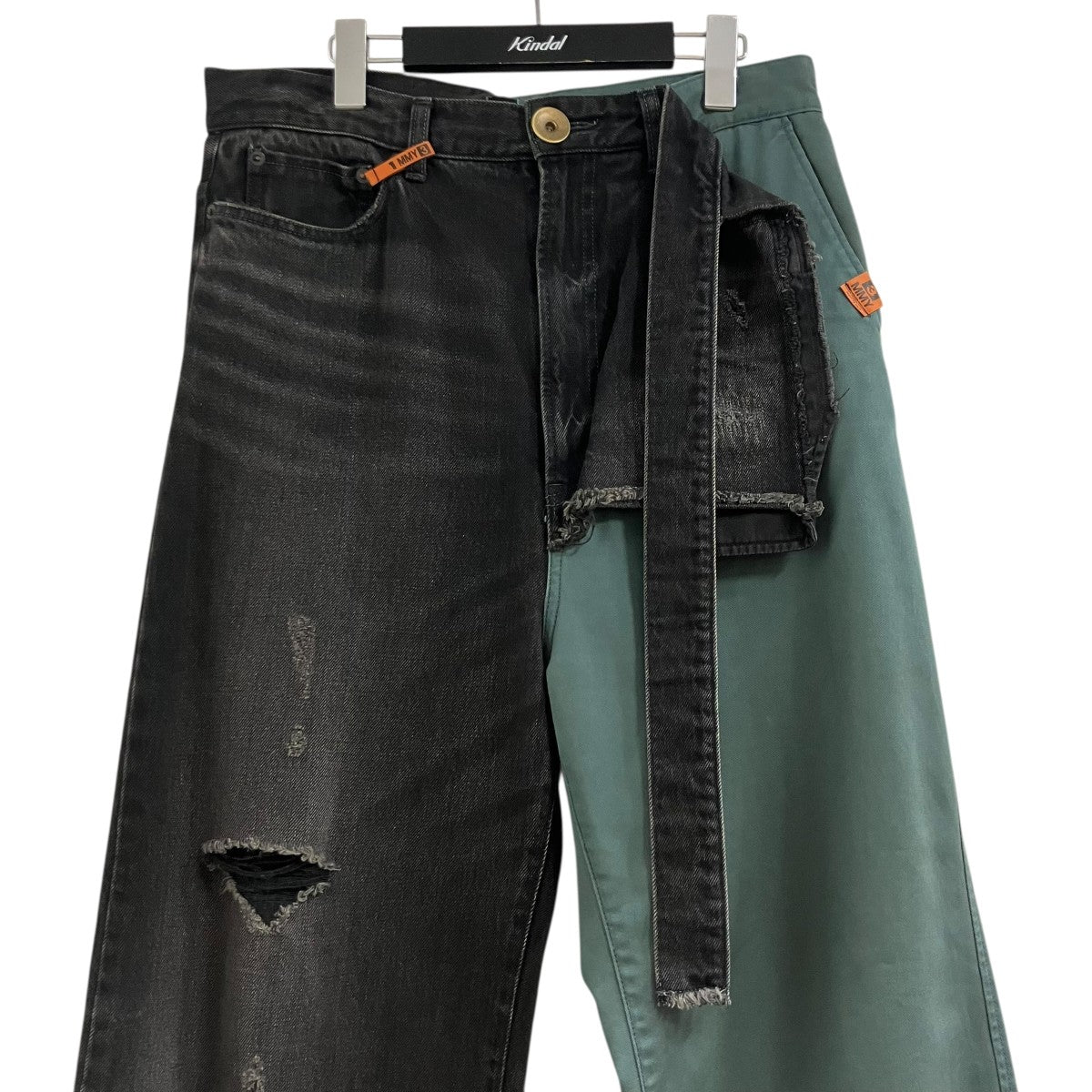 Maison MIHARA YASUHIRO デニム×チノ ドッキングデザイン パンツ 古着・中古-2枚目のアイテム画像