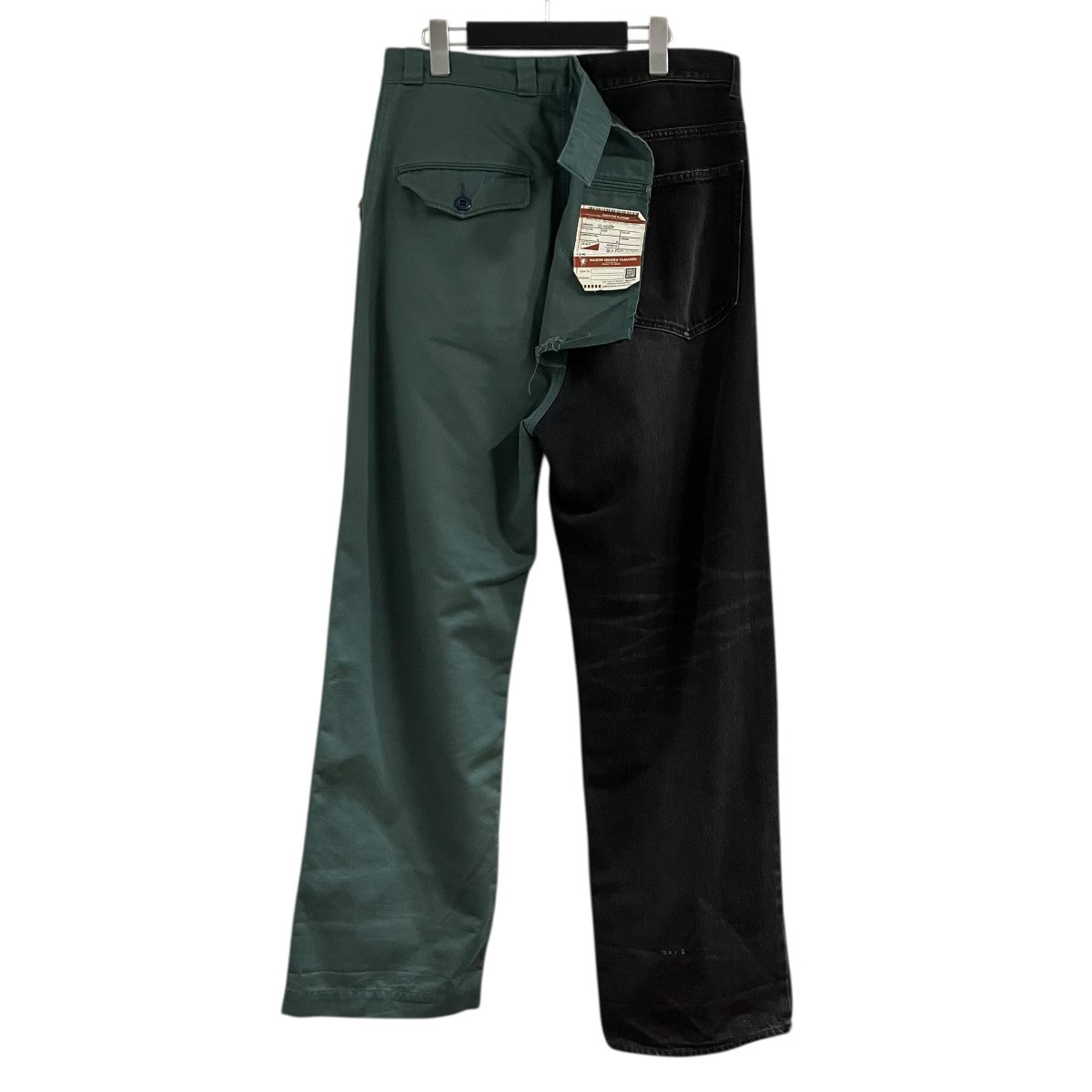 Maison MIHARA YASUHIRO デニム×チノ ドッキングデザイン パンツ 古着・中古-3枚目のアイテム画像